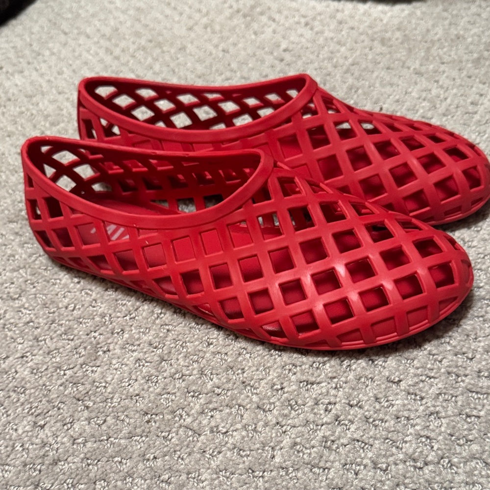 MIA Red Women's Jellie Flats - Jelly Shoes - Picture 5 of 5